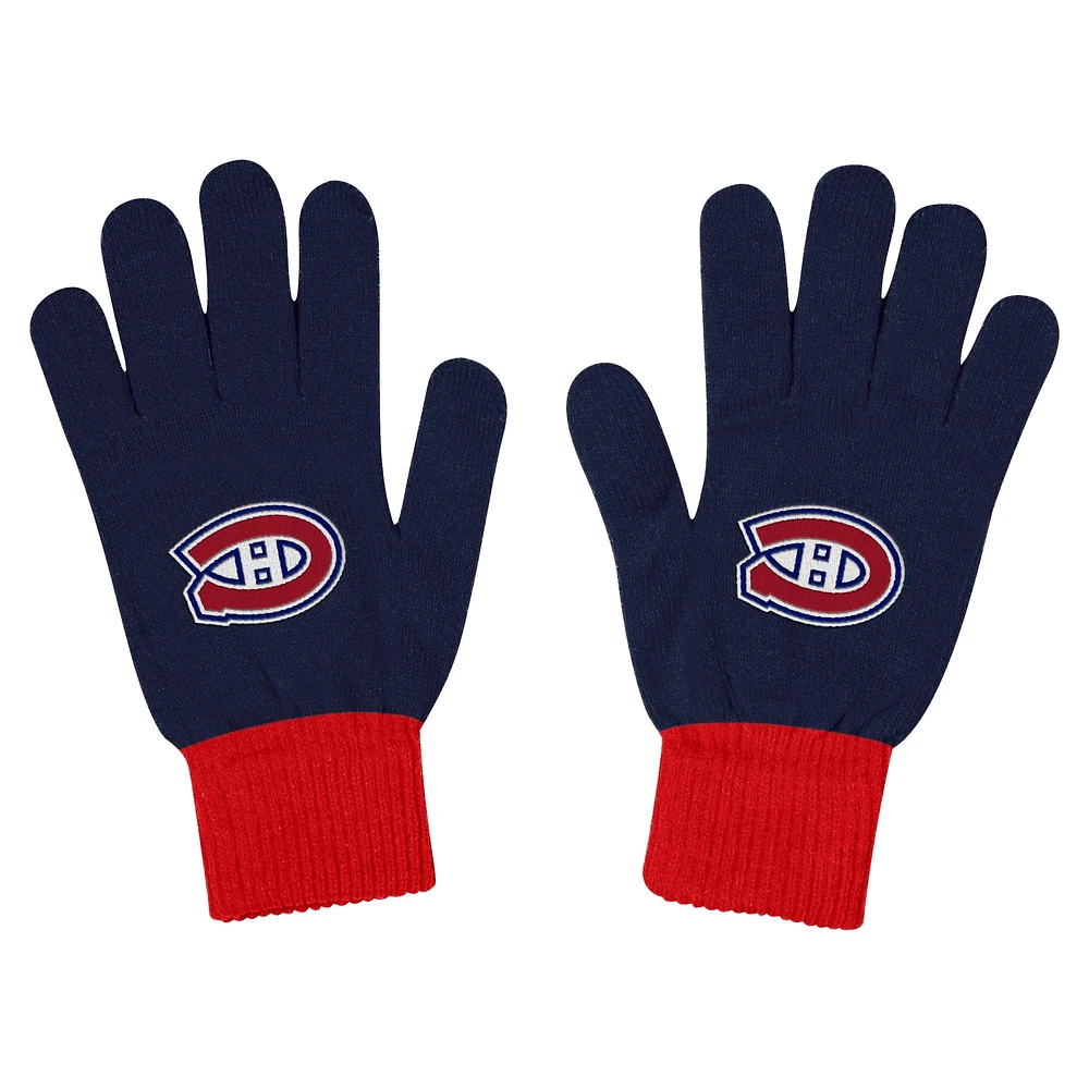 Unisex Fanatics Montreal Canadiens Scarf, Glove & Knit Combo Pack