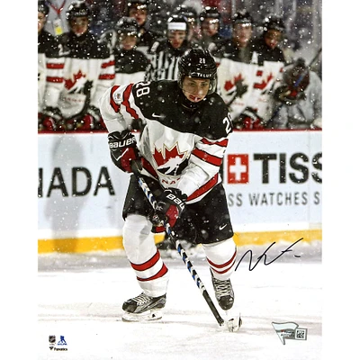Victor Mete Montreal Canadiens Autographed 8" x 10" 2018 World Junior Championship Photograph