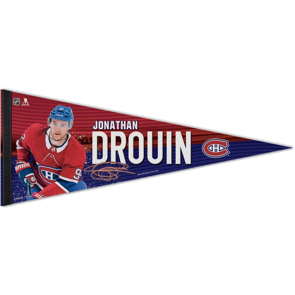 WinCraft Jonathan Drouin Montreal Canadiens 12'' x 30'' Player Premium Pennant