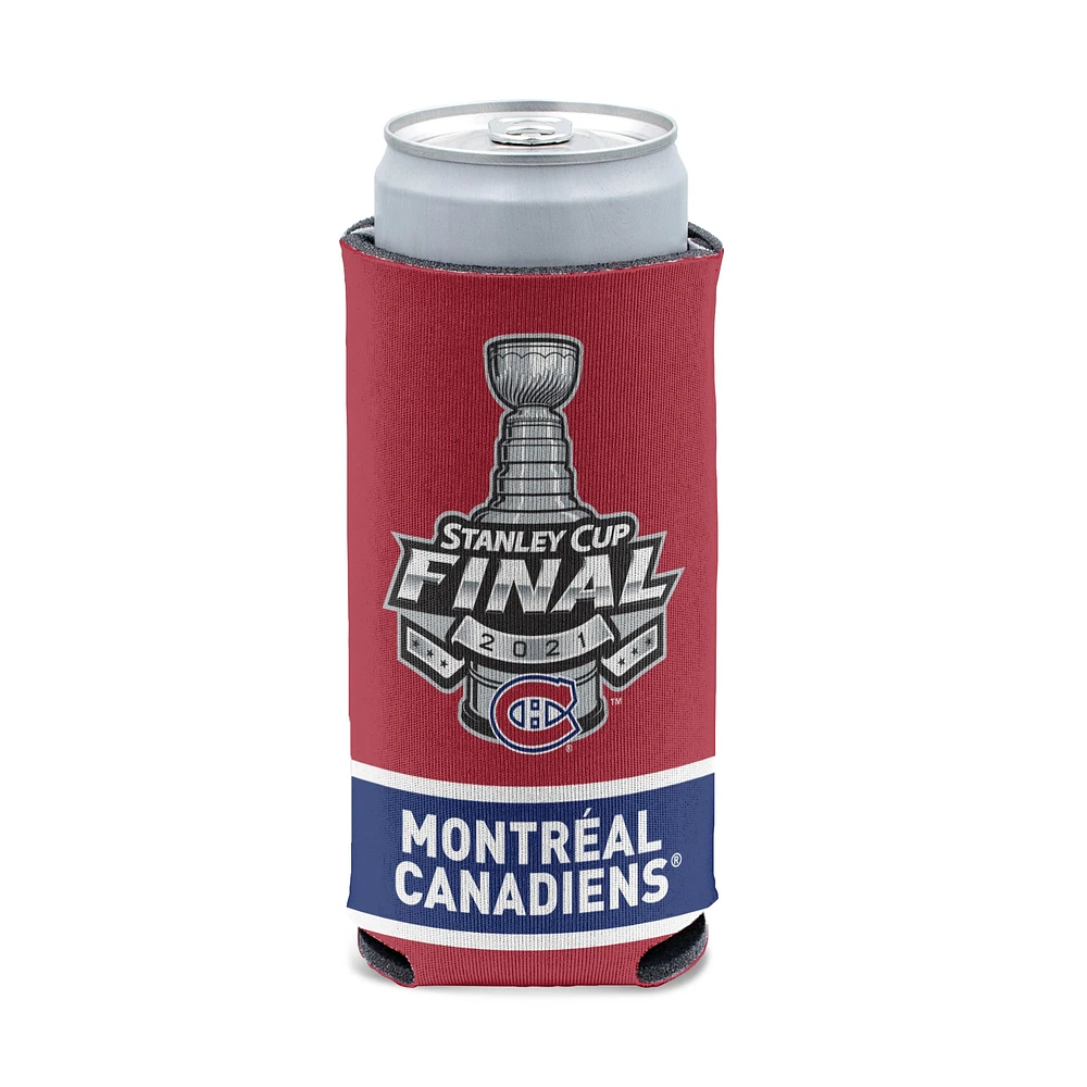 WinCraft Champions de la demi-finale de la Coupe Stanley 2021 des Canadiens de Montréal 12 oz. Refroidisseur de canette mince