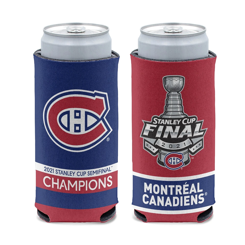 WinCraft Montreal Canadiens 2021 Stanley Cup Semifinal Champions 12oz. Slim Can Cooler