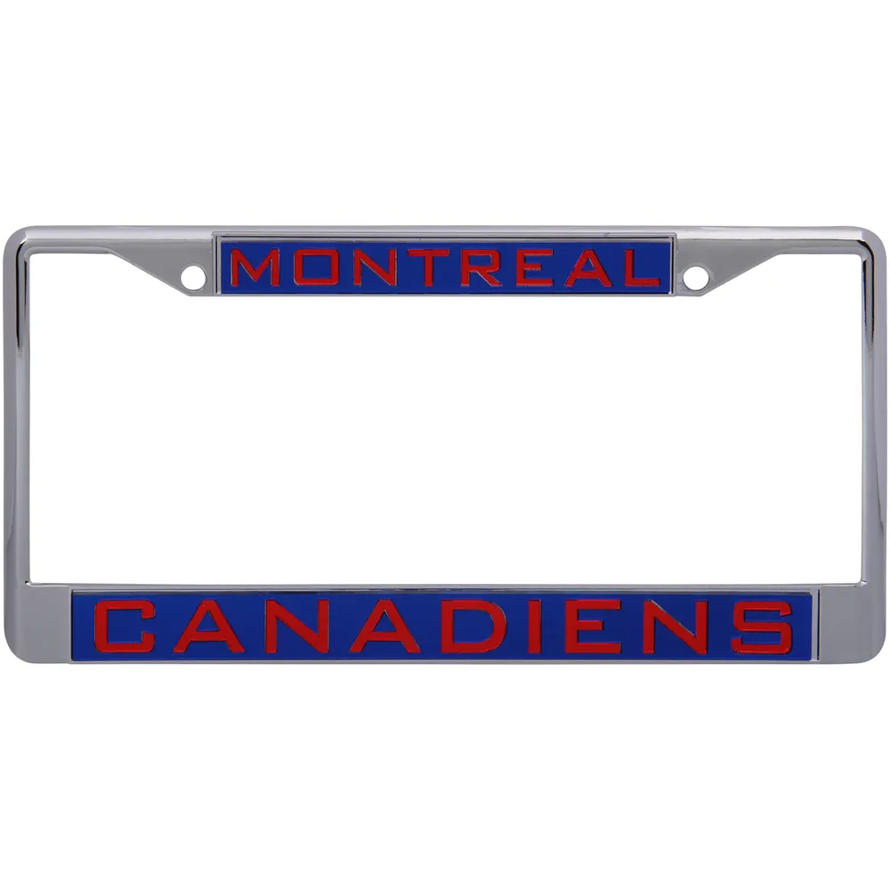 Cadre de plaque d'immatriculation en métal incrusté au laser des Canadiens de Montréal WinCraft