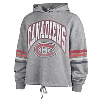 Women's '47 Gray Montreal Canadiens Bennett Pullover Hoodie