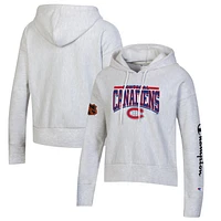 Women's Champion Heathered Gray Montreal Canadiens - Reverse Weave Pullover Hoodie