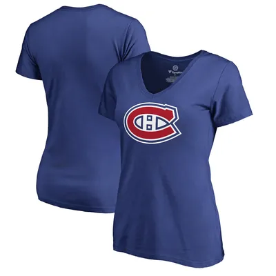 Montreal Canadiens Fanatics Branded Women's Primary Logo T-Shirt - Royal