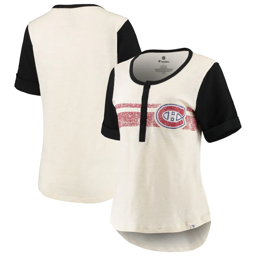 Louisville Cardinals Original Retro Brand Women's Sleeve Striped Henley Long  Sleeve T-Shirt - Black