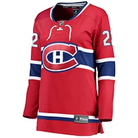 Fanatics pour femmes Cole Caufield rouge Canadiens de Montréal Home Breakaway Replica Jersey