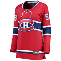 Women's Fanatics David Savard Red Montreal Canadiens Home Breakaway Player Jersey