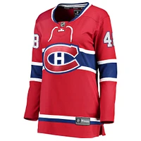 Maillot de joueur échappé à domicile des Canadiens Montréal, Lane Hutson, rouge, pour femmes