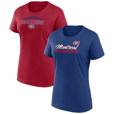 Women's Fanatics Montreal Canadiens Risk T-Shirt Combo Pack