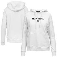 Women's Levelwear  White Montreal Canadiens Adorn City Capsule Pullover Hoodie