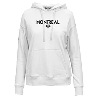 Women's Levelwear  White Montreal Canadiens Adorn City Capsule Pullover Hoodie