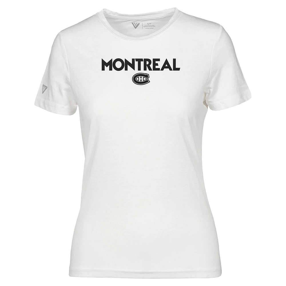 Women's Levelwear  White Montreal Canadiens Maddox City Capsule T-Shirt