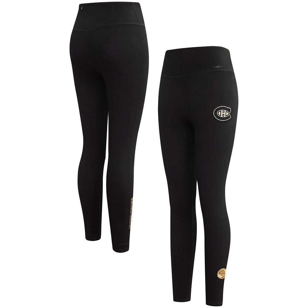 Women's Pro Standard  Black Montreal Canadiens Tri-Blend Leggings