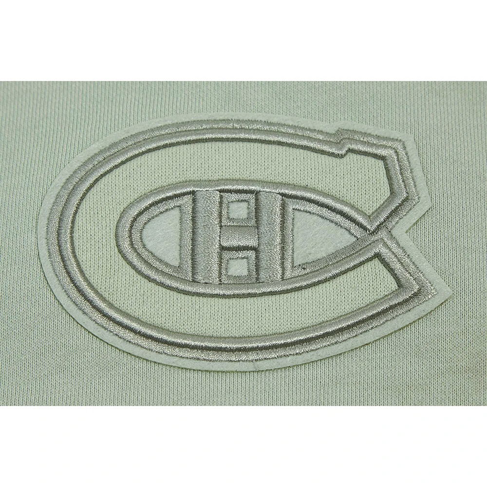 Women's Pro Standard Green Montreal Canadiens Cropped Boxy Pullover Hoodie