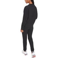 Women's Tommy Hilfiger Black Montreal Canadiens Zoey - Tri-Blend Raglan Pullover Sweatshirt & Pants Lounge Set