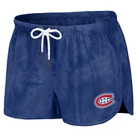 WEAR by Erin Andrews Ensemble sweat-shirt court et short tie-dye des Canadiens de Montréal, bleu marine