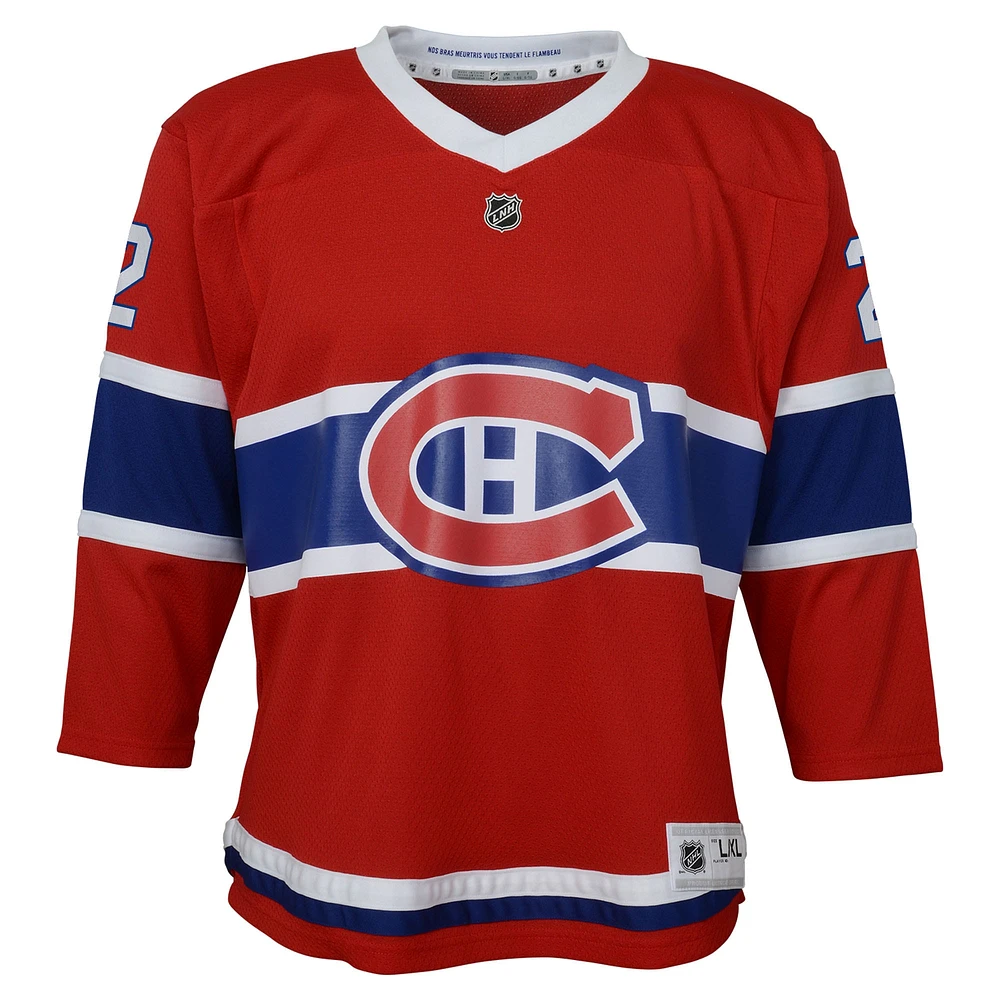 Youth Cole Caufield Red Montreal Canadiens Replica Player Jersey