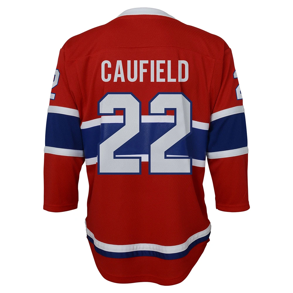 Youth Cole Caufield Red Montreal Canadiens Replica Player Jersey