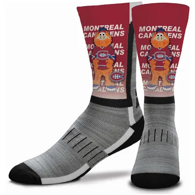 Montreal Canadiens For Bare Feet Youth Mascot V-Curve Crew Socks