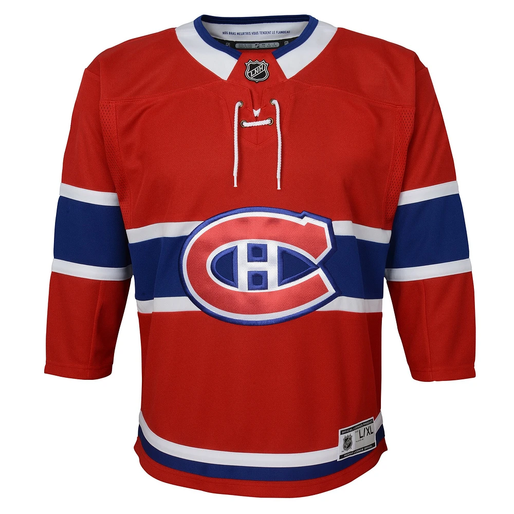Maillot rouge domicile Premier des Canadiens de Montréal pour jeunes