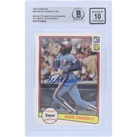 Andre Dawson Montreal Expos Autographed 1982 Donruss Series 1 #88 Beckett Fanatics Witnessed Authenticated 10 Card 