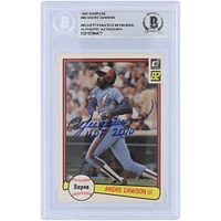 Andre Dawson Montreal Expos Autographed 1982 Donruss Series 1 #88 Beckett Fanatics Witnessed Authenticated Card with "HOF 2010" Inscription