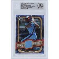 Andre Dawson Montreal Expos Autographed 2005 Upper Deck Classics Classic Materials Relic #MA-AD1 Beckett Fanatics Witnessed Authenticated Card