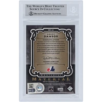 Andre Dawson Montreal Expos Autographed 2007 Upper Deck SP Legendary Cuts Masterful Material Relic #MM-AD Beckett Fanatics Witnessed Authenticated Card 