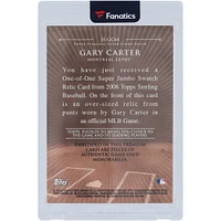 Gary Carter Montreal Expos 2008 Topps Sterling Jumbo Swatch Dual-Color Relic #JS-GC44 #1/1 Card 