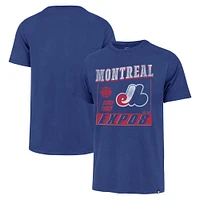 T-shirt Outlast Franklin pour hommes des Expos de Montréal '47 bleu la collection Cooperstown