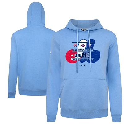 Men's Levelwear  Powder Blue Montreal Expos Cooperstown Collection Distressed Podium Acumen Pullover Hoodie