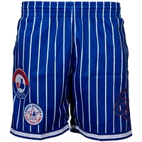 Mitchell & Ness pour hommes Expos de Montréal Bleu Collection Cooperstown Short en filet