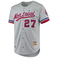 Men's Mitchell & Ness Vladimir Guerrero Gray Montreal Expos Cooperstown Collection Authentic Jersey