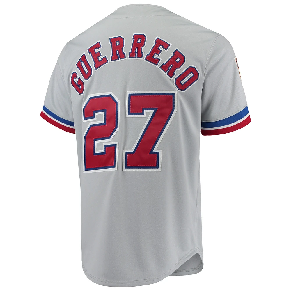 Men's Mitchell & Ness Vladimir Guerrero Gray Montreal Expos Cooperstown Collection Authentic Jersey