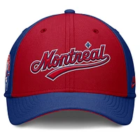Men's Nike Blue/Red Montreal Expos Rise Swoosh Performance Flex Hat