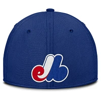 Men's Nike Blue/Red Montreal Expos Rise Swoosh Performance Flex Hat