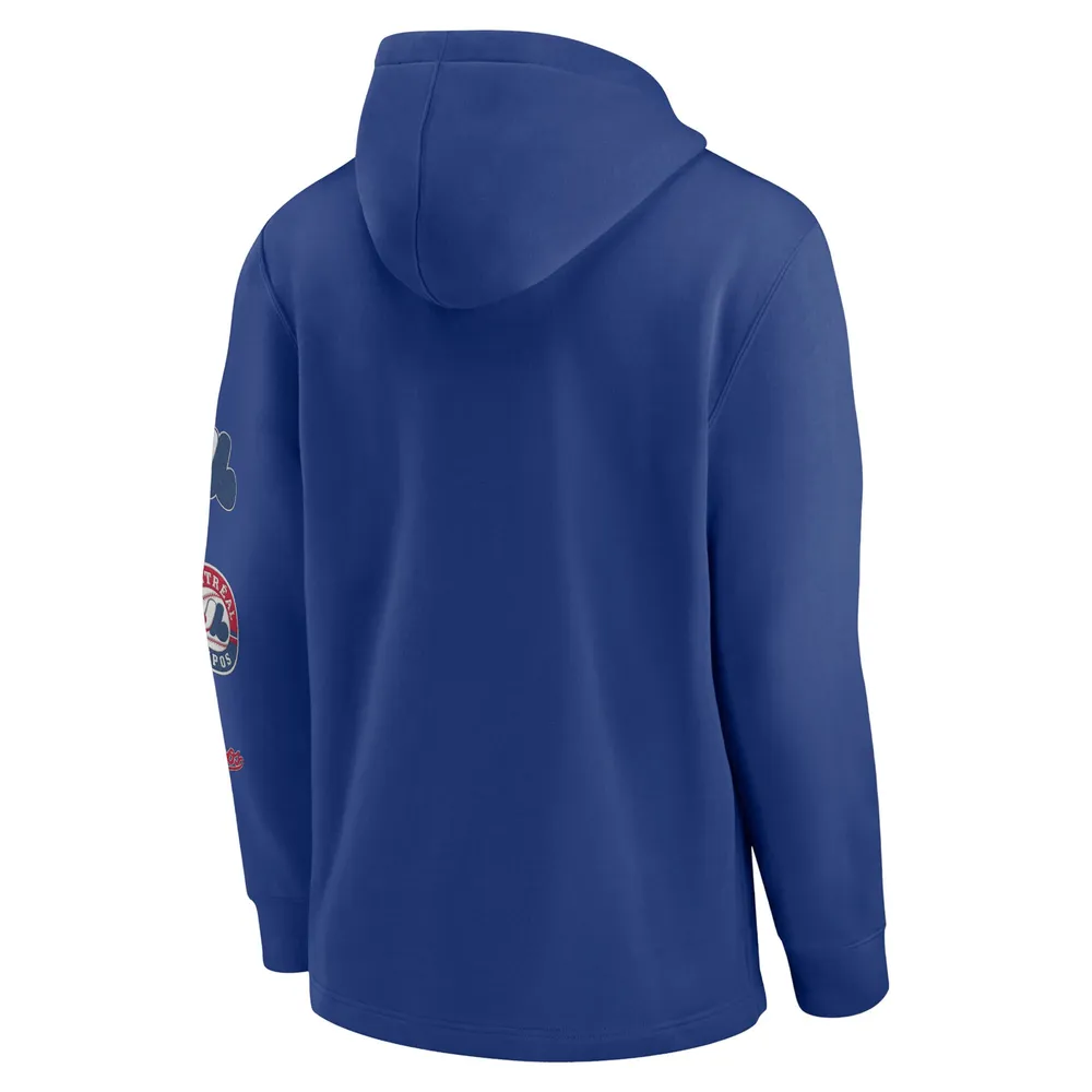 Nike / Men's Montreal Expos Blue Fleece Pullover Hoodie