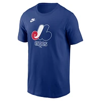 Men's Nike Royal Montreal Expos Cooperstown Collection Team Logo T-Shirt