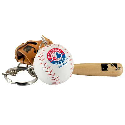 Expos de Montréal - Porte-clés Bat Ball & Glove