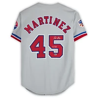 Pedro Martinez Montreal Expos Autographed Gray Mitchell & Ness 1997 Authentic Jersey with "CY 97" Inscription