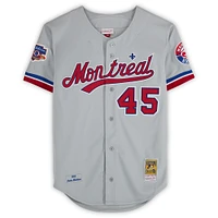 Pedro Martinez Montreal Expos Autographed Gray Mitchell & Ness 1997 Authentic Jersey with "CY 97" Inscription