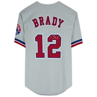 Tom Brady Montreal Expos Autographed Mitchell & Ness Gray Authentic Jersey 