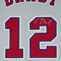 Tom Brady Montreal Expos Autographed Mitchell & Ness Gray Authentic Jersey 