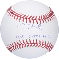 Ballon de baseball autographié par Tom Brady des Expos de Montréal avec l'inscription « 1995 507th Pick » - Édition limitée à 12 exemplaires