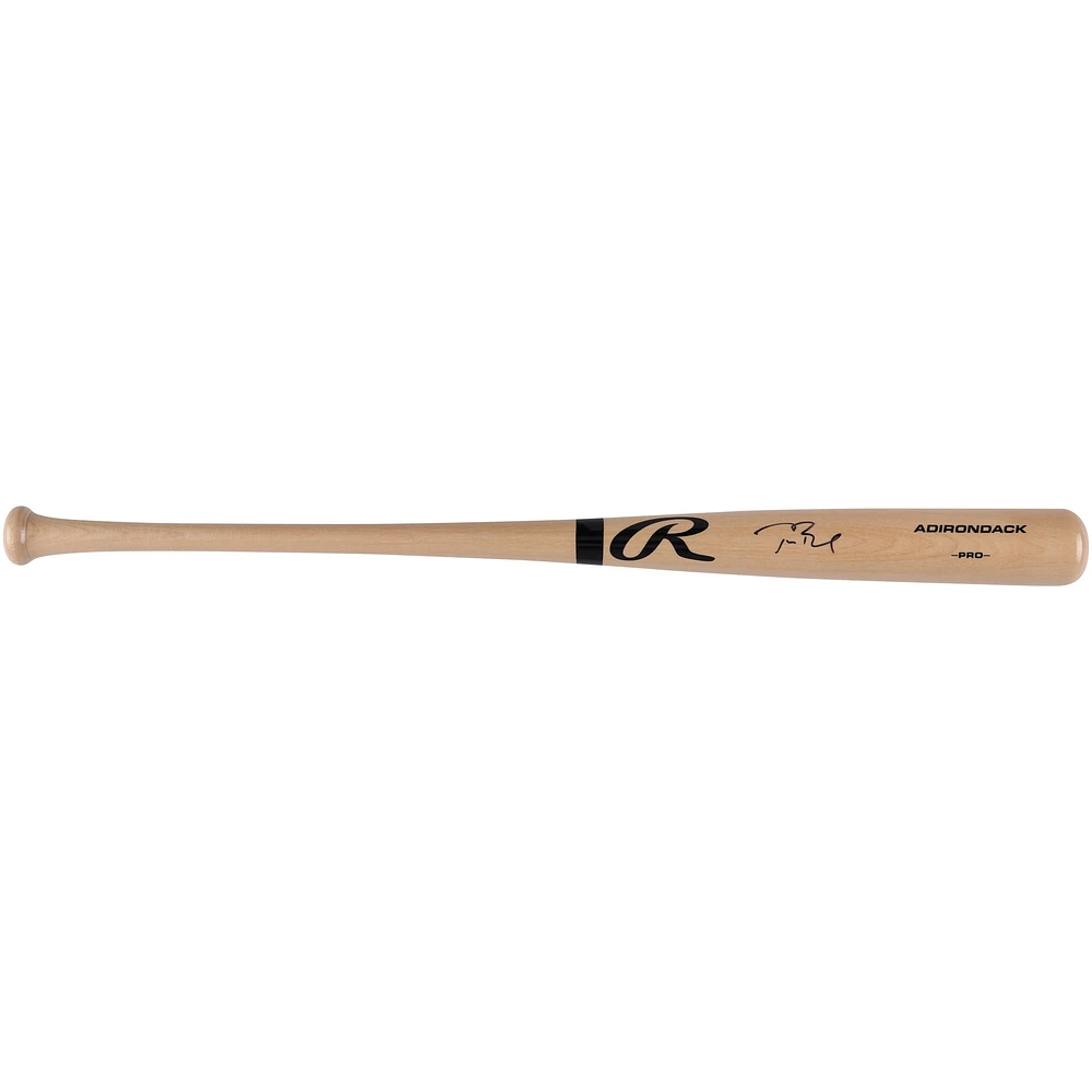 Tom Brady Montreal Expos Autographed Rawlings Pro Blonde Bat 