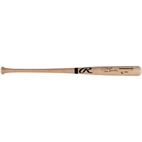 Bâton de baseball Rawlings Pro Blonde autographié par Tom Brady des Expos de Montréal avec l'inscription « 1595 507th Pick
