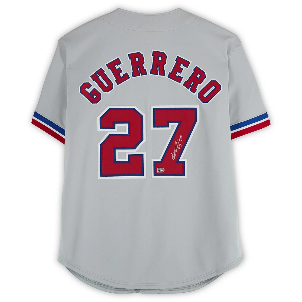 Vladimir Guerrero Montreal Expos Autographed Gray Mitchell & Ness Authentic Jersey