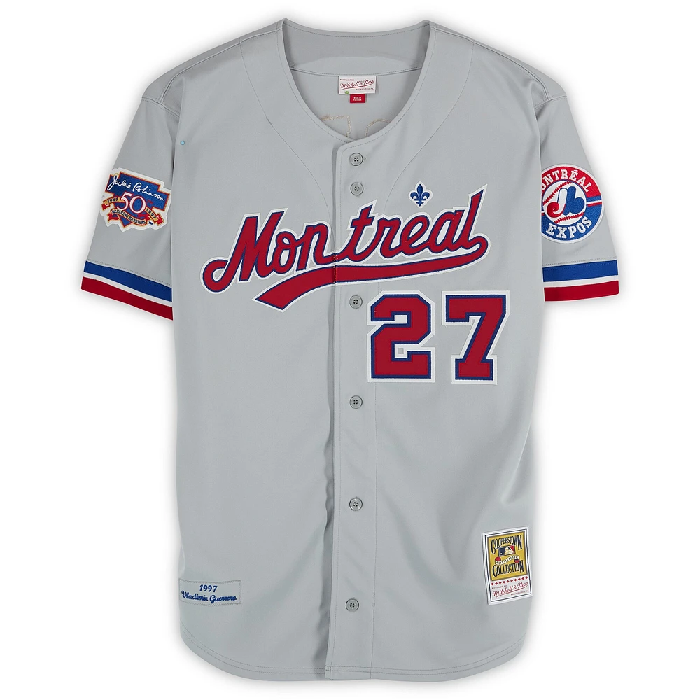 Vladimir Guerrero Montreal Expos Autographed Gray Mitchell & Ness Authentic Jersey