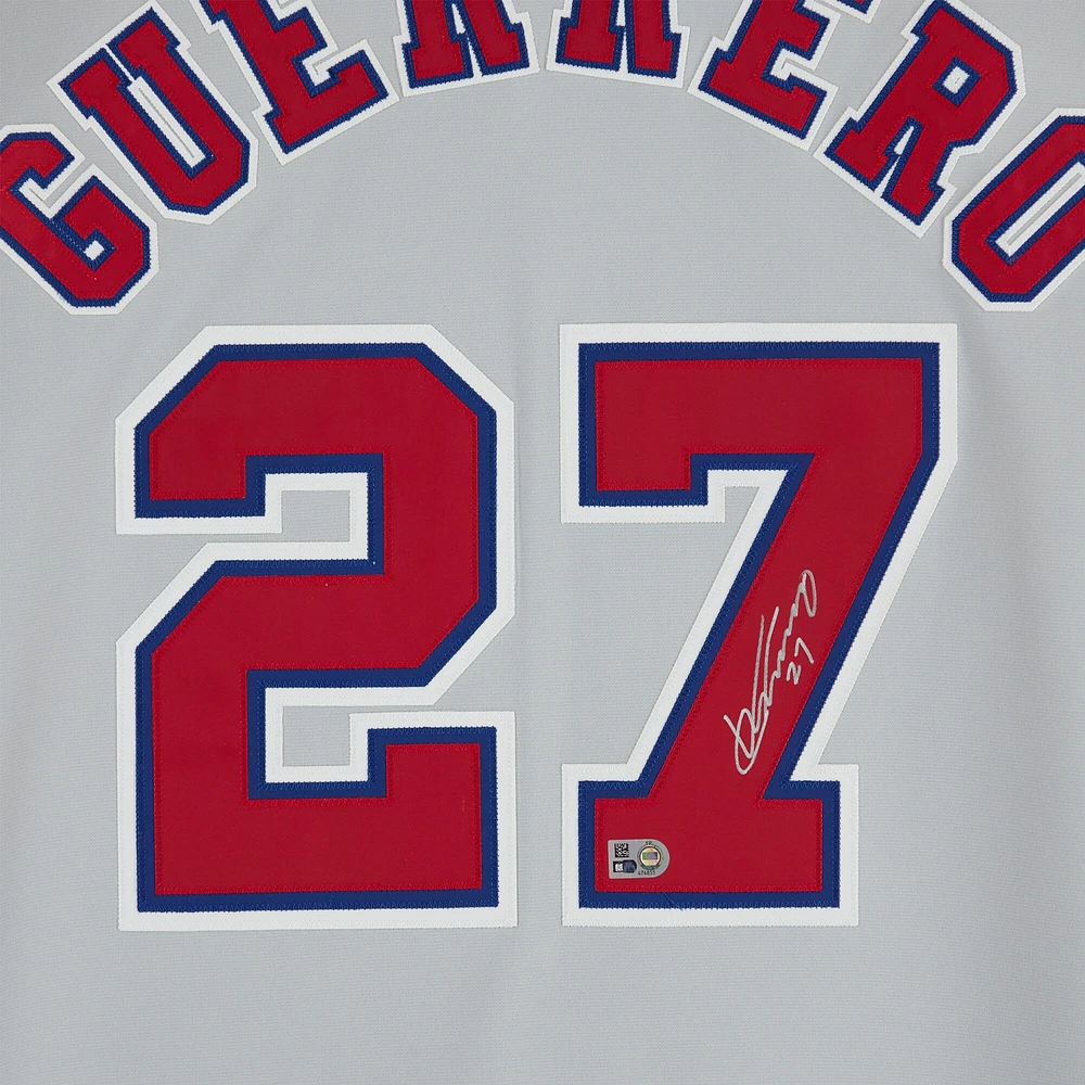 Vladimir Guerrero Montreal Expos Autographed Gray Mitchell & Ness Authentic Jersey